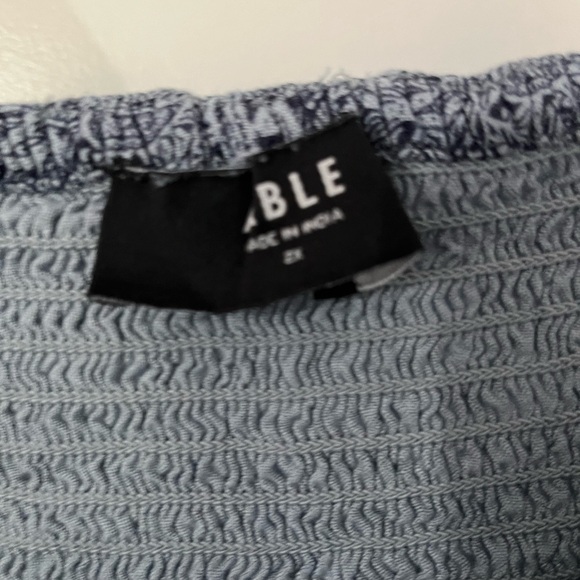 Blue ABLE Peasant Dress - Picture 4 of 5